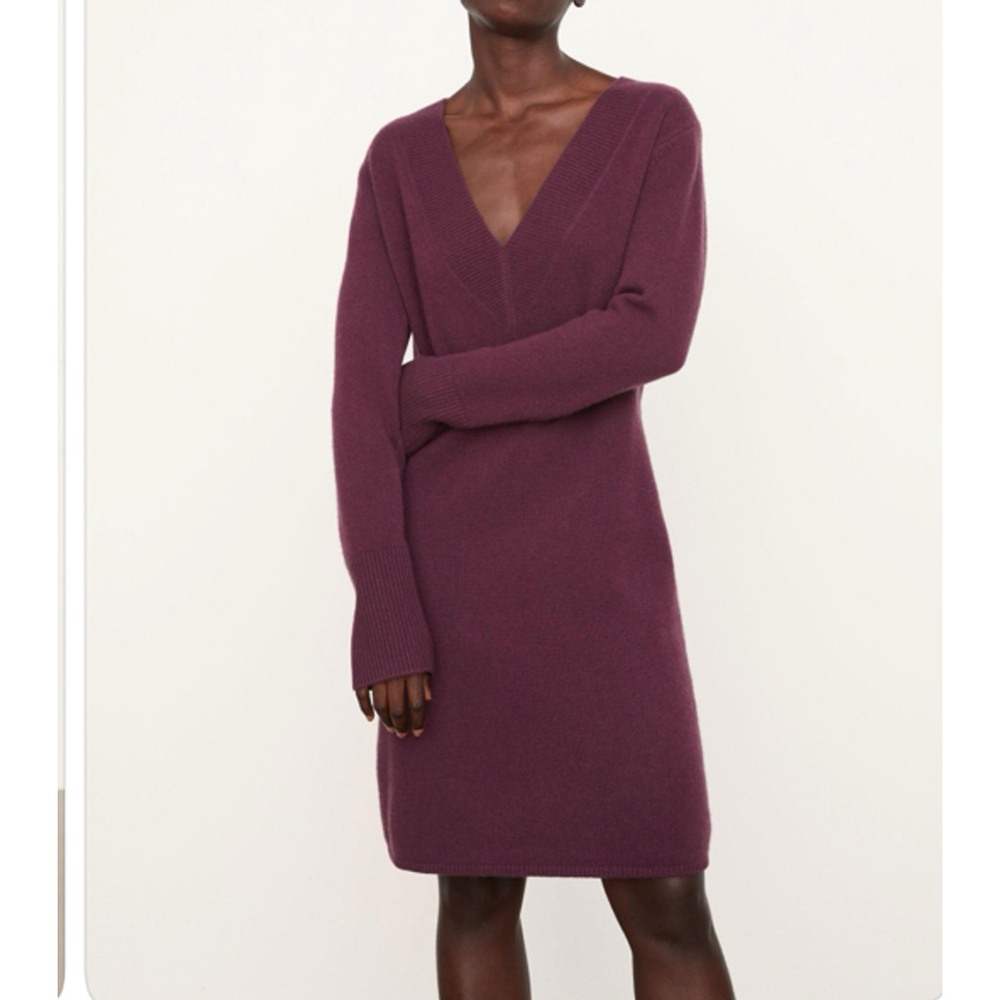 Women's Vince. Red Long Sleeve Sweater Dress SP